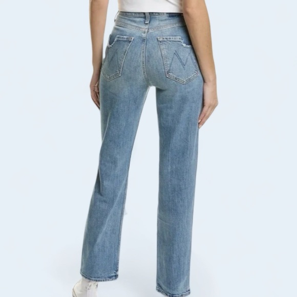 MOTHER Superior High Waisted Study Hover 30 Straight Leg We Are Castaways Denim - Picture 5 of 10